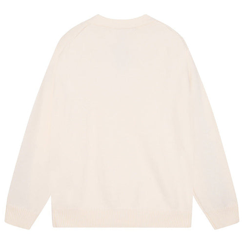 AMRI Cotton V-Neck Bones Cardigan