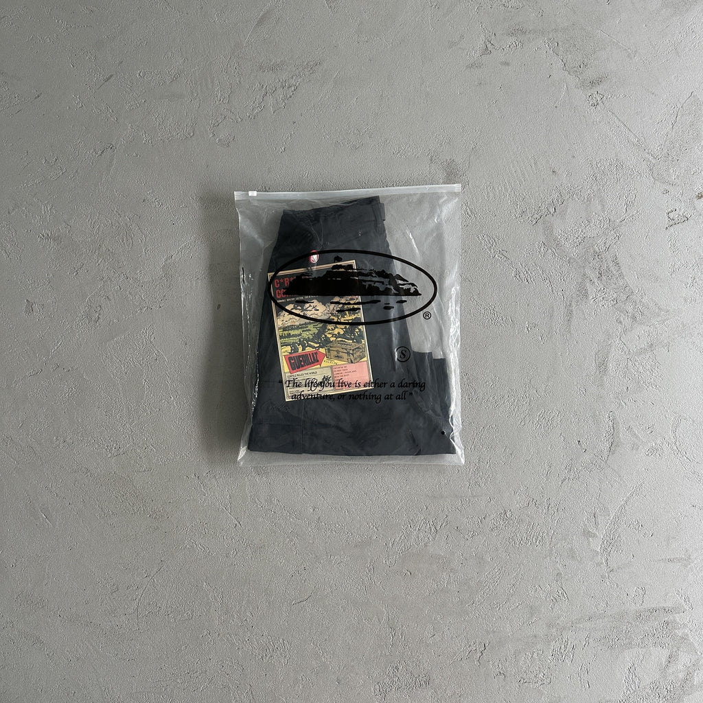 Corteiz Black Cargo Shorts